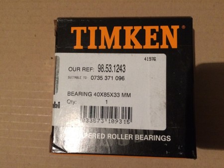 Подшипник роликовый конический 40,0х85,0х33,0 (ст. 0750.117.881)